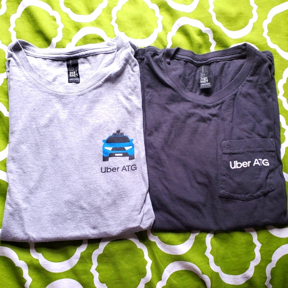 Set of historic UBER ATG t-shirts